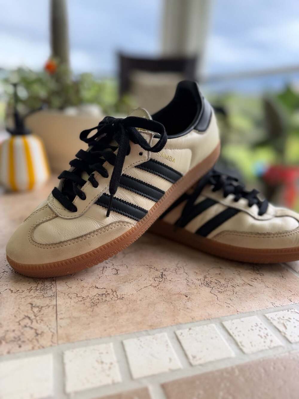 Adidas Samba OG Size 8.5 Cream White Black